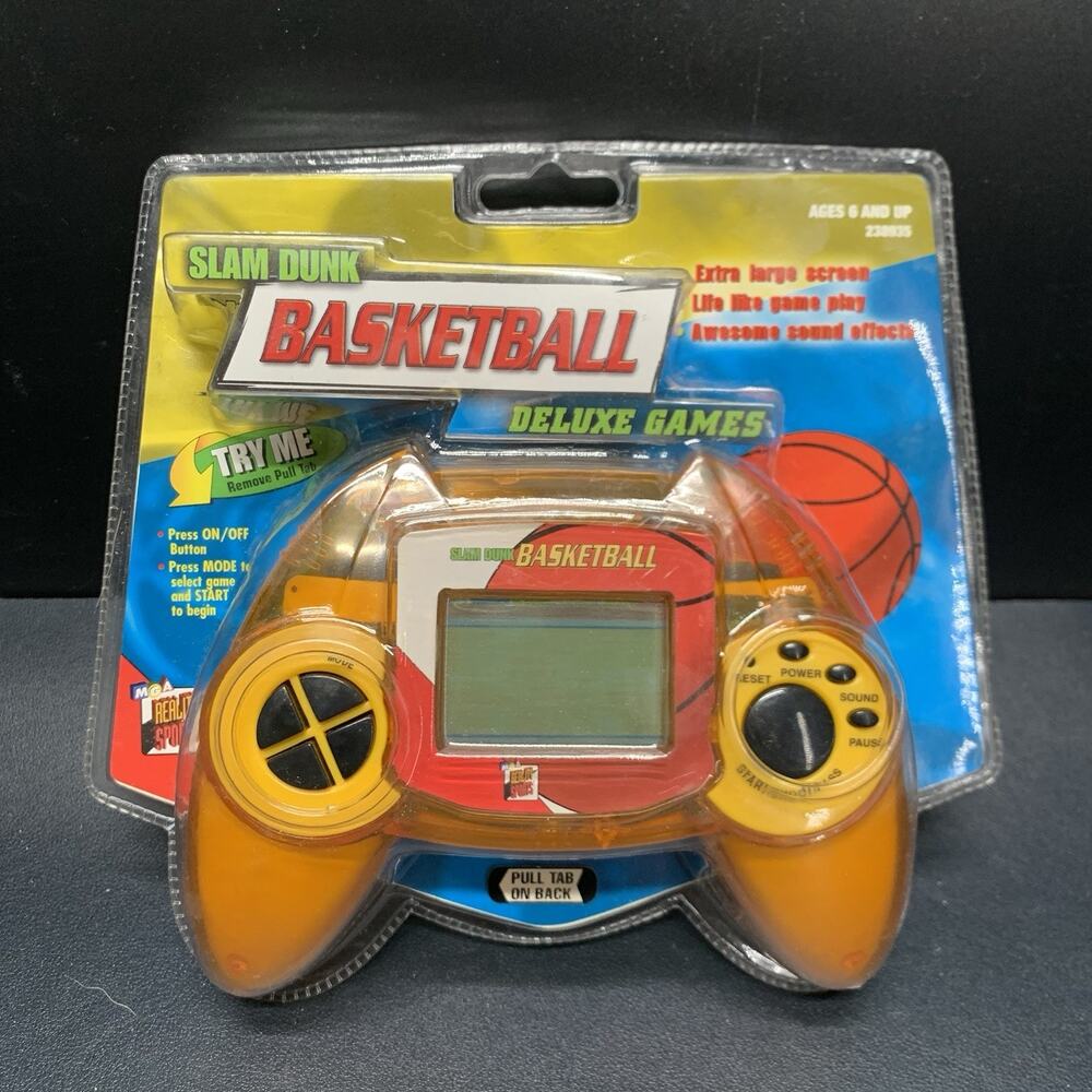 Vintage 1999 Slam Dunk Basketball Reality Sports MGA Hand Held Factory Sealed
